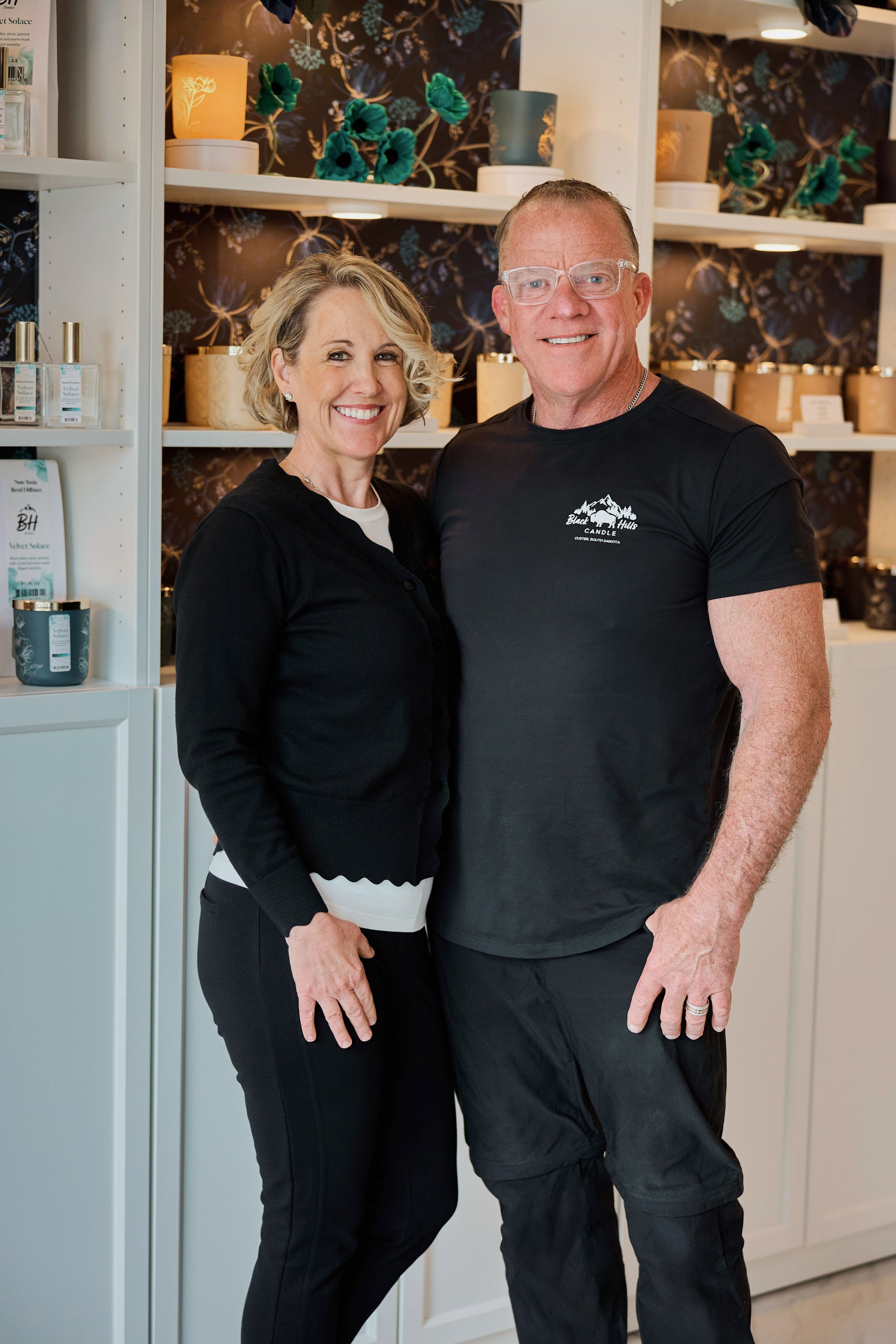 Pamela and Patrick, founders of Black Hills Candle Co.