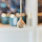 Decorative hanging pendant with blurred background